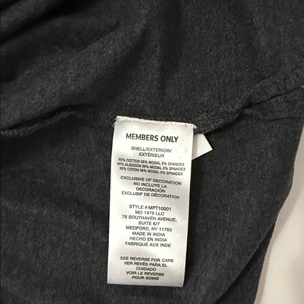Members Only Charcoal Polo Shirt for Men Sz XL New without label - Picture 8 of 10